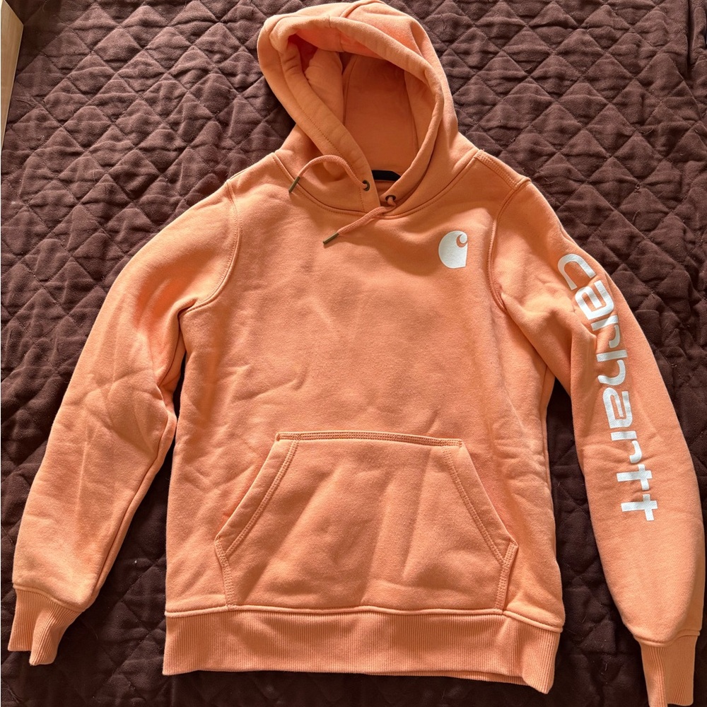 Carhartt  Orange Hoodie Sweater